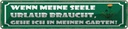 Blechschild 10x46 cm Garten wenn meine Seele Urlaub Geschenk