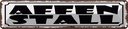 Blechschild 10x46 cm Affenstall Witz Humor Lustig Spaß