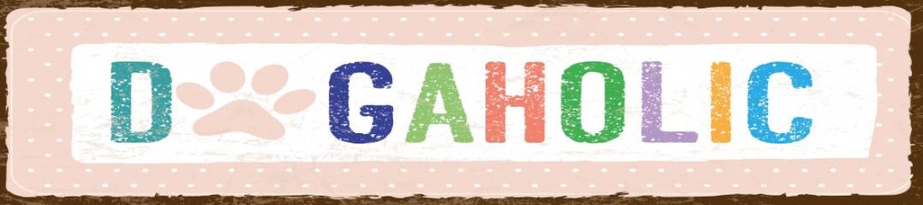 [LA-1814592] Blechschild 46x10 cm DogAholic