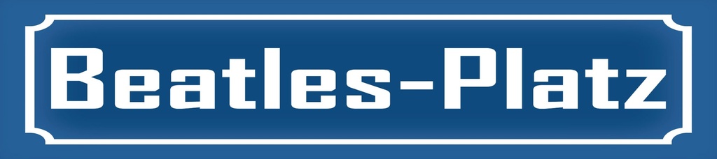 [LA-1814679] Blechschild 10x46 cm Beatles Platz