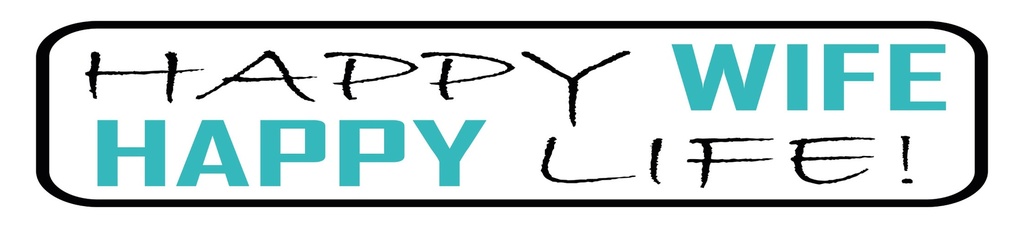 [LA-1814712] Blechschild 10x46 cm Happy wife happy Life
