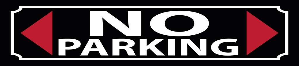[LA-1814954] Blechschild 10x46 cm Parken  NO Parking