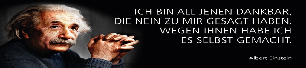 [LA-1815205] Blechschild 10x46 cm Einstein Zitat  Ich bin all Jenen dankbar