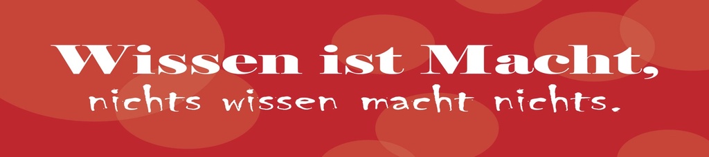 [LA-1815261] Blechschild 10x46 cm Wissen ist Macht