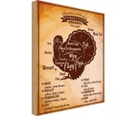 Holzschild 40x30 cm Turkey cuts Organic Metzgerei Hofladen Marktstand Laden