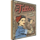 Holzschild 40x30 cm Tatoo is not a crime Pinup Pin Up