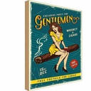 Holzschild 40x30 cm Pinup exclusive party gentlemen Pin Up