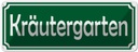 Blechschild 10x27 cm Beruf Arbeit Kräutergarten