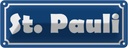 Blechschild 10x27 cm St. Pauli