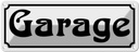 Blechschild 10x27 cm Garage Auto Werkstatt