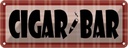 Blechschild 10x27 cm Cigar Bar Geburtstag Feiern Party Club Alkohol