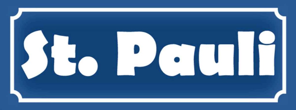 [LA-116240-H] Holzschild 10x27 cm St. Pauli
