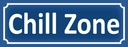 Holzschild 10x27 cm Chill Zone Keep Calm