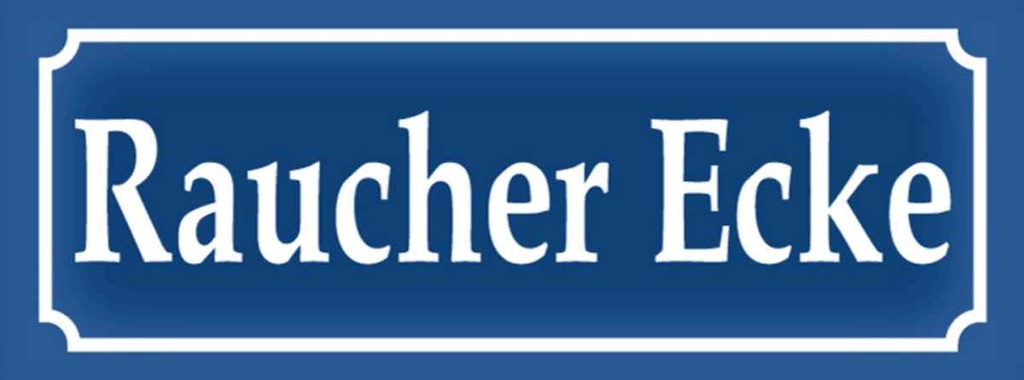 [LA-116251-H] Holzschild 10x27 cm Raucher Ecke Geschenk