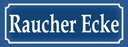 Holzschild 10x27 cm Raucher Ecke Geschenk