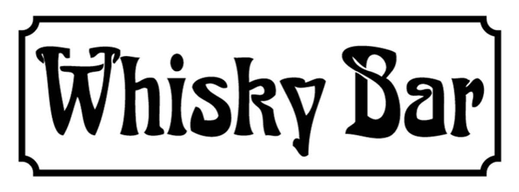 [LA-116258-H] Holzschild 10x27 cm Whisky Bar Geburtstag Feiern Party