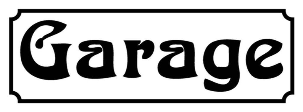 [LA-116261-H] Holzschild 10x27 cm Garage Auto Werkstatt