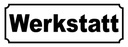 Holzschild 10x27 cm Werkstatt Auto Garage