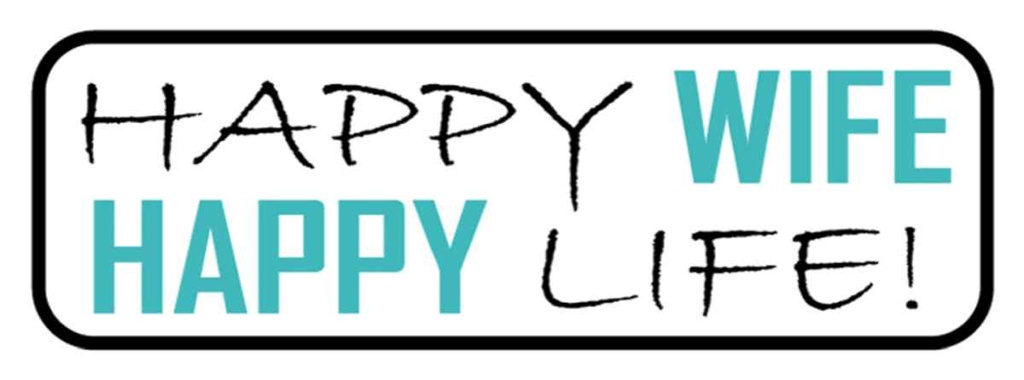 [LA-116274-H] Holzschild 10x27 cm Happy wife Life Dekoration