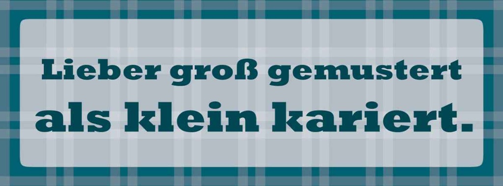 [LA-116315-H] Holzschild 10x27 cm Groß gemustert klein kariert Dekoration