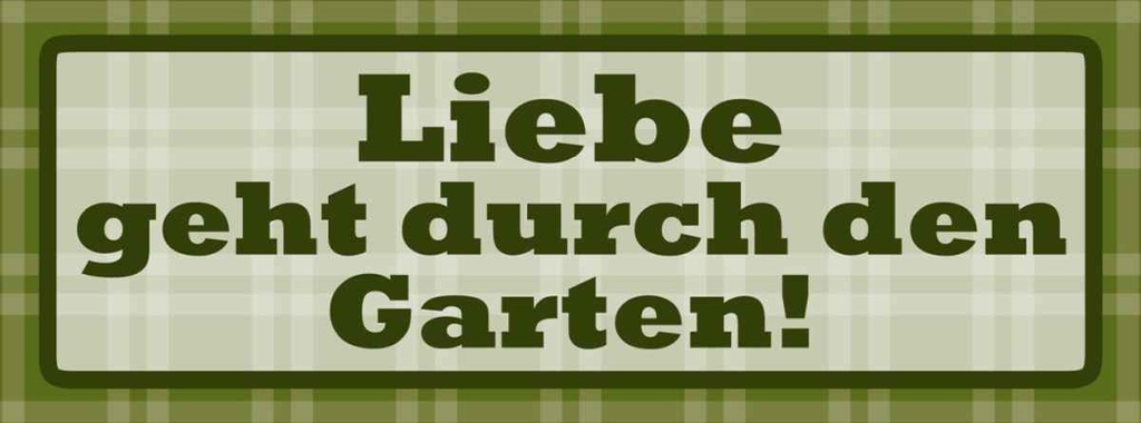 [LA-116328-H] Holzschild 10x27 cm Liebe geht durch den Garten Geschenk