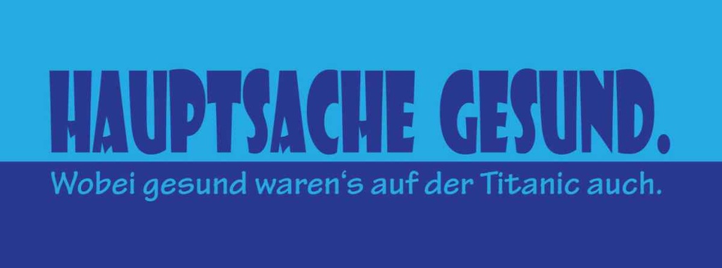 Holzschild 10x27 cm Hauptsache gesund Dekoration