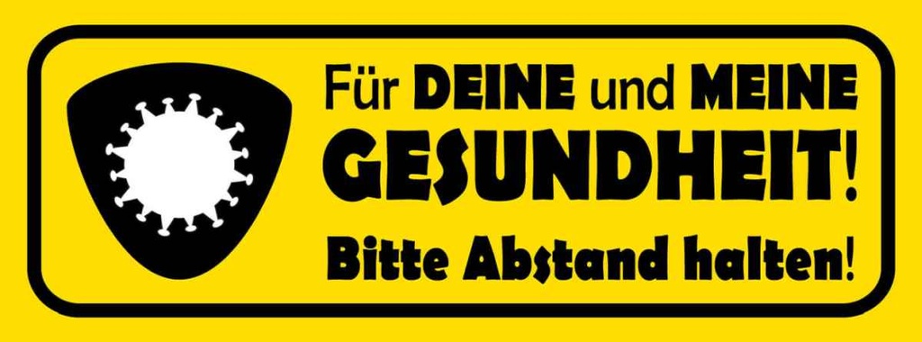 [LA-116424-H] Holzschild 10x27 cm bitte Abstand halten Warnschild Hinweisschild