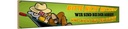 Holzschild 10x46 cm nicht hetzen wir sind bei Arbeit Spruch Zitat