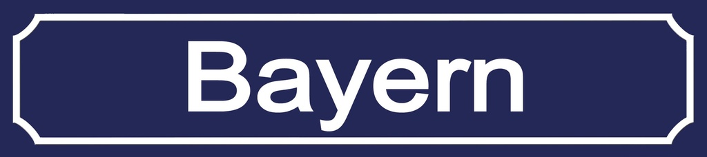 [LA-120482-H] Holzschild 10x46 cm Bayern Wappen Flagge Fahne