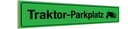 Holzschild 10x46 cm Traktor - Parkplatz Parkplatzschild