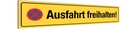 Holzschild 10x46 cm Ausfahrt freihalten Warnschild Hinweisschild
