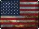 Blechschild 30x40 cm Vereinigte Staaten States Amerika USA Flagge Fahne Wappen