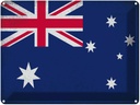 Blechschild 30x40 cm Australien Australia Flagge Fahne Wappen