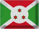 Blechschild 30x40 cm Burundi Flagge Fahne Wappen