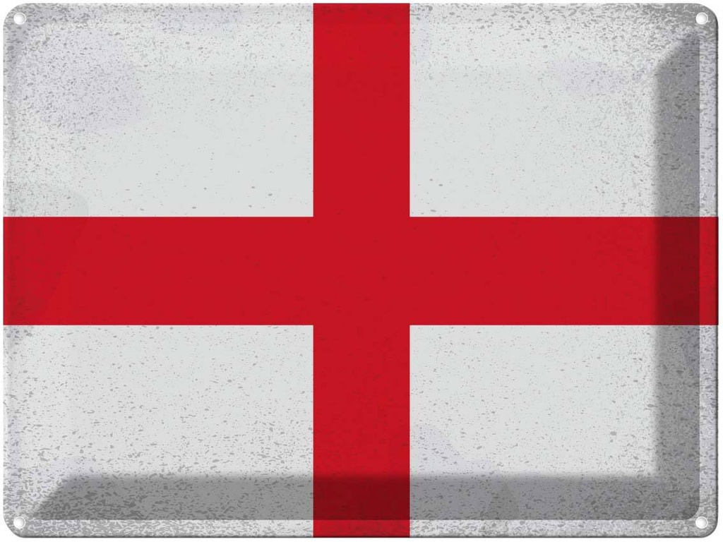 [LA-120127] Blechschild 30x40 cm England Flagge Fahne Wappen