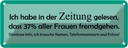 Blechschild 10x27 cm 37% aller Frauen fremdgehen Männer Spruch Zitat