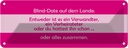 Blechschild 10x27 cm Blind Date auf dem Lande Dekoration Spruch Zitat