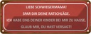 Blechschild 10x27 cm liebe Schwiegermama spar dir Familie Freunde