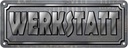 Blechschild 10x27 cm Werkstatt Auto Garage