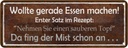 Blechschild 10x27 cm Rezept nehmen Sie sauberen Topf England Spruch Zitat Restaurant Küche