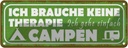 Blechschild 10x27 cm Camping ich gehe einfach campen Outdoor Spruch Zitat