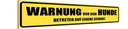 Holzschild 10x46 cm Warnung vor dem Hunde Gefahr Warnschild Hinweisschild