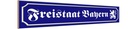 Holzschild 10x46 cm Freistaat Bayern Wappen Flagge Fahne