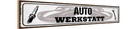 Holzschild 10x46 cm Auto Werkstatt Werkzeug Amerika USA