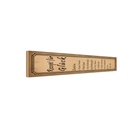 Holzschild 10x46 cm Rezept für Glück 2 Tassen Freude England