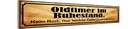 Holzschild 10x46 cm Oldtimer im Ruhestand kein Rost