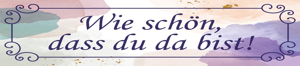 [LA-1814483-H] Holzschild 10x46 cm wie schön dass du da bist