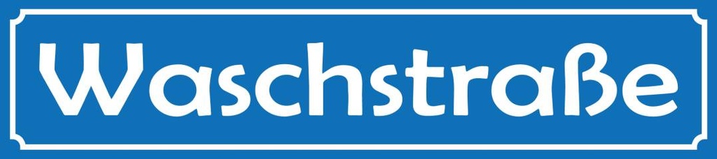 [LA-1814504-H] Holzschild 46x10 cm Waschstraße