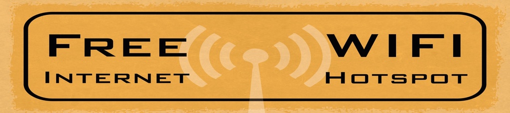 [LA-1814885-H] Holzschild 10x46 cm Free Wifi Internet Hotspot