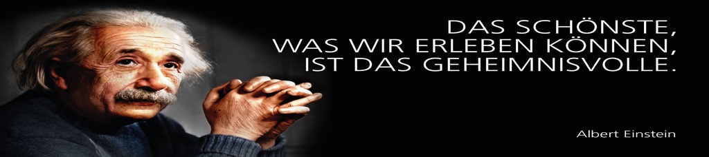 [LA-1815219-H] Holzschild 10x46 cm Einstein Zitat  Das Schönste, was wir erleben können